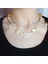 Yaprak Uçlu Özel Tasarım Kalp Şekilli Incili Kolye, Kalp Kolye, Altın Renk Inci Kolye, Incili Kolye, Barok Inci Kolye, Choker Inci Kolye, Kadın Inci Kolye, Altın Kaplama Zincir Kolye 4