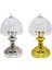 Pilli Mini Şemsiye Modeli LED Lamba Abajur Mika Kristal Başlık - Gold - Kr - TGR3839-6190 1