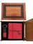 Ahşap Kutulu Kırmızı Deri Defter ve Anahtarlık Set - TGR8485-3523 1