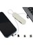 Beyaz 3in1 (Type C- Lightning- Micro Usb) Manyetik Uç Taşınabilir Şarj Kab - TGR5538-5683 1