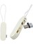 Beyaz 3in1 (Type C- Lightning- Micro Usb) Manyetik Uç Taşınabilir Şarj Kab - TGR5538-5683 3