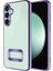 Samsung Galaxy A56 Kılıf Omega Silikon Kamera Korumalı Lila + Ekran Koruyucu 2