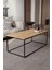Metal Ayaklı Orta Sehpa Dekoratif Modern Sehpa 110 x 55 cm 3