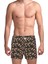 Poplin Erkek Boxer Kahverengi Çiçek Desenli 1