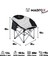 Katlanır Kamp Piknik Sandalyesi - Madfox Moonchair Deluxe - Siyah/Gri - 547212 - Taşıma Çantalı 5