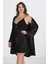 2li Siyah Sabahlık Takımı Bigsize 6213 3