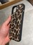 Iphone 12 ve 12 Pro Uyumlu Leopar Desenli Tüylü Silikon Kılıf 5