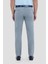 Erkek Gri Çizgili Slim Fit Pantolon 2