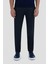 Erkek Antrasit Çizgili Slim Fit Pantolon 1