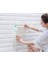 Tek Parça 70X23CM (0,17M2) Beyaz Kendinden Yapışkanlı 3D Duvar Kağıdı Paneli 1