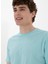 Bisiklet Yaka Mavi Erkek T-Shirt Gaston 2