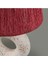 Hmy Design Printemps Handmade Seramik Abajur - Pembe / Beyaz - 42X25X25 cm 4