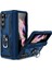 Samsung Galaxy Z Fold 5 Kılıf Yüzüklü Stand Olabilen Magnetic Tpu Tank Kapak 1