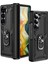 Samsung Galaxy Z Fold 6 Kılıf Yüzüklü Stand Olabilen Magnetic Tpu Tank Kapak 1
