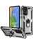 Samsung Galaxy A73 Kılıf Yüzüklü Stand Olabilen Magnetic Tpu Tank Kapak 1