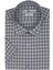 Erkek Kahverengi Ekose Slim Fit Kısa Kollu Gömlek 1
