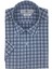 Mavi Ekose Slim Fit Kısa Kollu Erkek Gömlek 1