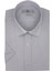 Lila Kareli Slim Fit Kısa Kollu Erkek Gömlek 1