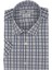Gri Ekose Slim Fit Kısa Kollu Erkek Gömlek 1