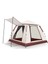 6 Kişilik Tam Otomatik tenteli Çift Kapılı Kare Kamp Çadırı 240*240*160 1