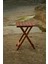 Minderli Balkon Bahçe Mutfak 3lü Bistro Set Katlanır Masa Sandalye 50*50 Krem 5