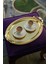 38X28 cm Çelik Oval Gold Tepsi 4