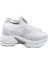 5006 Triko Taşlı Dolgu Topuk Kadın Ayakkabı Sneaker 2
