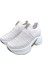 5006 Triko Taşlı Dolgu Topuk Kadın Ayakkabı Sneaker 4