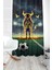 Çocuk ve Bebek Odası Sarı Lacivert Taraftar Futbol Serisi Fon Perde Tek Kanat (Curtain) 1