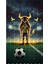Çocuk ve Bebek Odası Sarı Lacivert Taraftar Futbol Serisi Fon Perde Tek Kanat (Curtain) 2