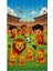Çocuk ve Bebek Odası Sarı Kırmızı Taraftar Futbol Serisi Fon Perde Tek Kanat (Curtaın) 2