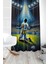 Çocuk ve Bebek Odası Sarı Lacivert Taraftar Futbol Serisi Fon Perde Tek Kanat (Curtain) 1