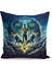 Çocuk Bebek Sarı Lacivert Taraftar Futbol Serisi Kırlent Kılıfı (Cushion Cover) 2