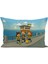 Çocuk Bebek Sarı Lacivert Taraftar Futbol Serisi Kırlent Kılıfı (Cushion Cover) 2