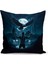 Çocuk Bebek Siyah Beyaz Taraftar Futbol Serisi Kırlent Kılıfı (Cushion Cover) 1