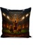 Çocuk Bebek Sarı Kırmızı Taraftar Futbol Serisi Kırlent Kılıfı (Cushion Cover) 1