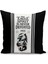 Çocuk Bebek Siyah Beyaz Taraftar Futbol Serisi Kırlent Kılıfı (Cushion Cover) 1