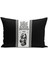 Çocuk Bebek Siyah Beyaz Taraftar Futbol Serisi Kırlent Kılıfı (Cushion Cover) 2