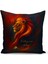 Çocuk Bebek Sarı Kırmızı Taraftar Futbol Serisi Kırlent Kılıfı (Cushion Cover) 1