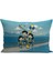 Çocuk Bebek Sarı Lacivert Taraftar Futbol Serisi Kırlent Kılıfı (Cushion Cover) 2