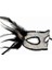 Siyah Yandan Tüylü Pul Payet Maskesi 1