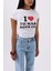 Nakış Detay Baskılı Crop T-Shirt 3