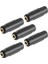 5 Adet - 3.5mm Stereo Dişi / Dişi Aux Kulaklık Mikrofon Ses Uzatma Adaptörü - Altın Uçlu 1