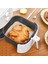 200 Adet Airfryer Pişirme Kağıdı Tek Kullanımlık Pişirme Kağıdı Delikli Kare Model 5