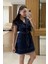Kolsuz Mini Denim Elbise 2