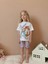 Baskılı Şortlu Kız Çocuk Takım 3