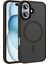iPhone 16 Kılıf Mat Arka Yüzey Wireless Şarj Özellikli Flet Magsafe Kılıf 1