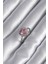 Pirinç Gümüş Renk Pembe Zirkon Taş Kalp Charm Model Kadın Yüzük - Lisinya 1