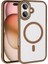 Apple iPhone 16 Plus Kılıf Wireless Şarj Özellikli Zore Magsafe Silikon Kılıf 1