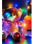 Pilli Renkli Peri LED Işık Dekoratif Aydınlatma 5 Metre Rgb LED 5